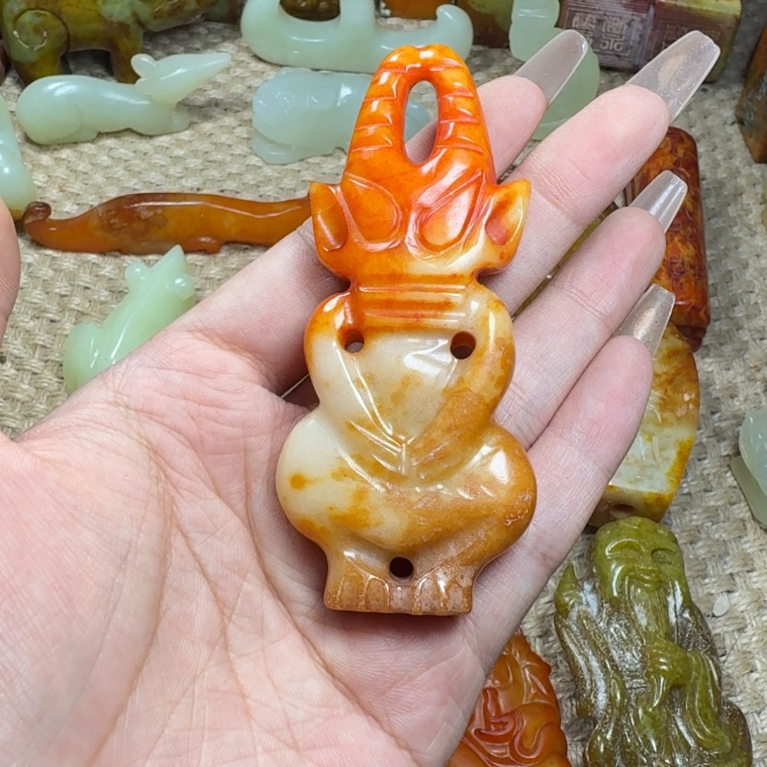 白玉菩提吊坠挂件