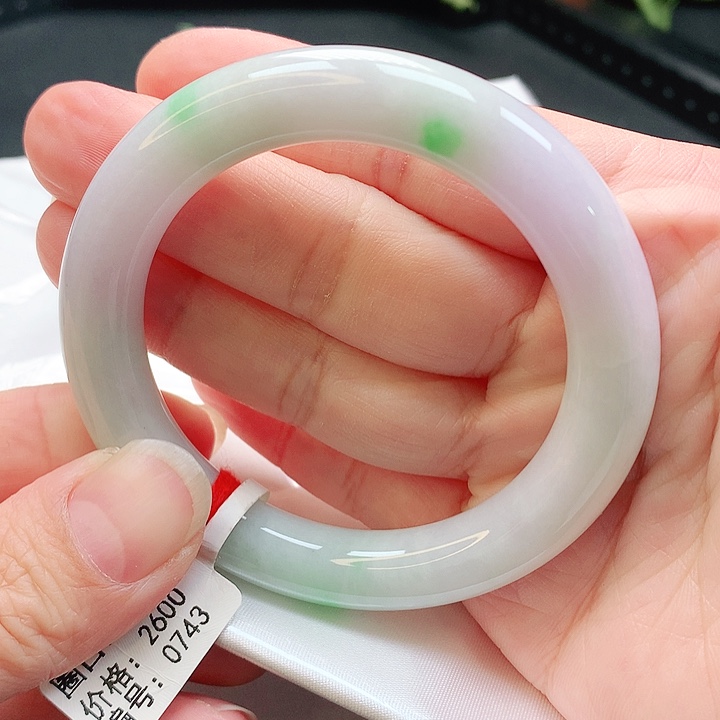 翡翠手镯未镶嵌圆条52