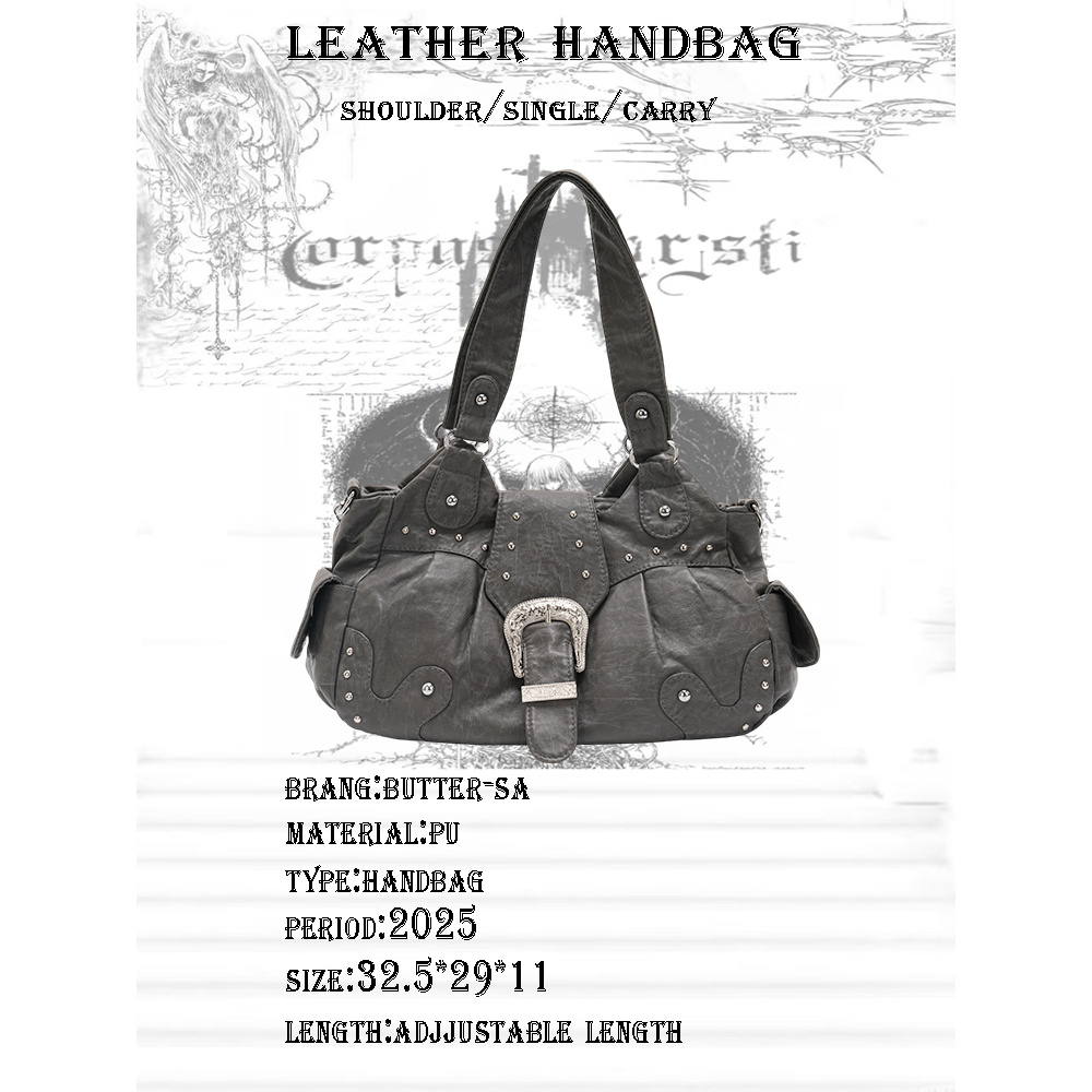 y2k西部机车包单肩包斜挎辣妹甜酷嬉皮小众复古高级潮流148