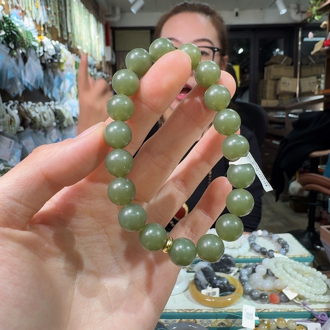 和田玉未镶嵌手链