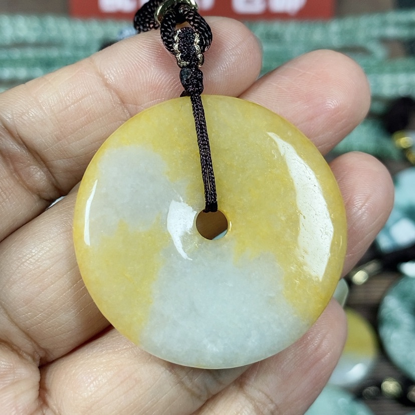【闪购商品】翡翠颈饰未镶嵌玉吊坠翡翠玉平安扣