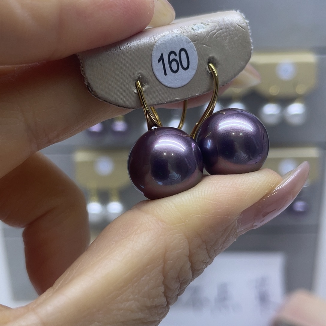 耳饰海水珍珠银S925镶嵌