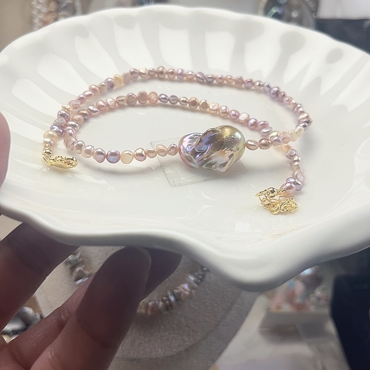 项链未镶嵌淡水珍珠【纯恬】