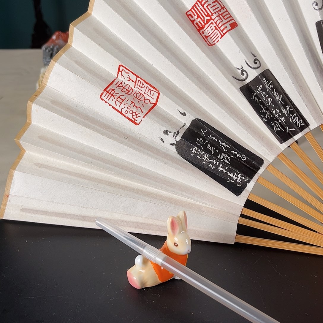 寿山石印石写字毛笔