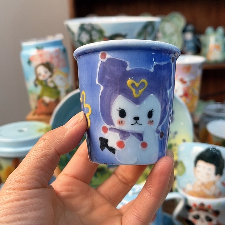 陶景德镇釉下手绘陶瓷 