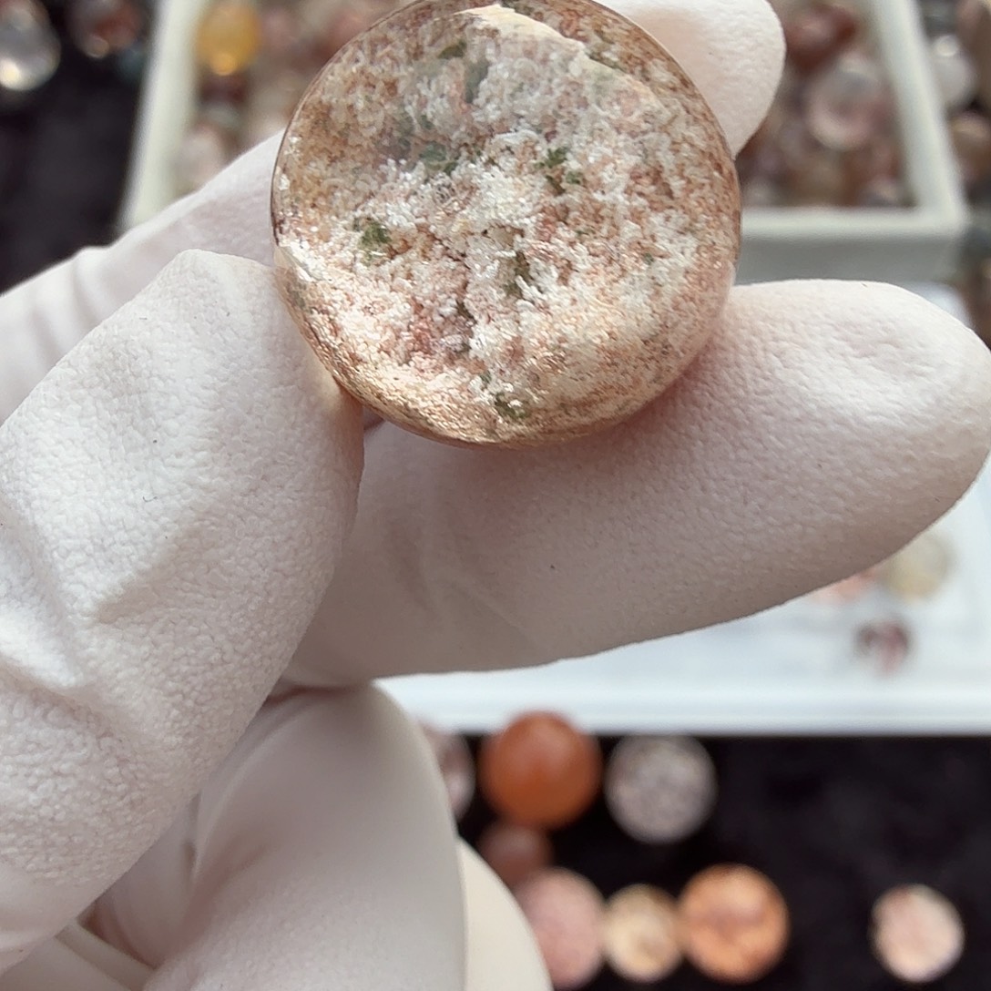 财***女珠宝半成品水晶未镶嵌幽灵17mm定制不退换