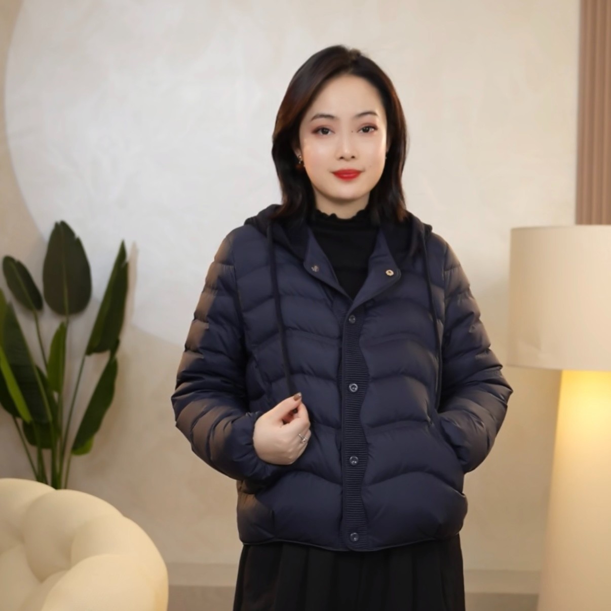 【90白鹅绒】曼姐女装显瘦百搭冬季遮肉洋气简洁时尚加厚2702