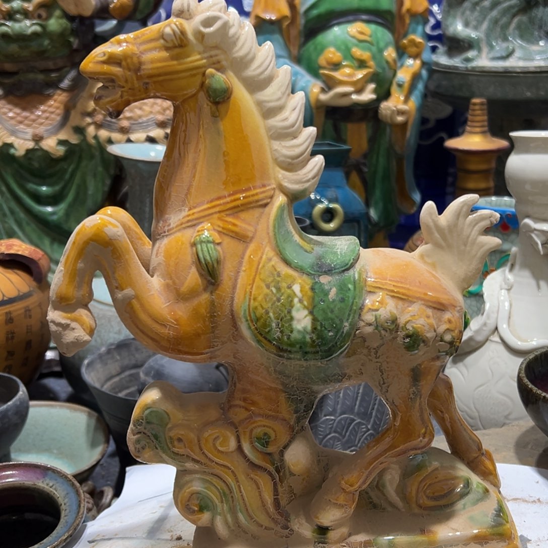 瓦当摆件茶壶茶台陶瓷