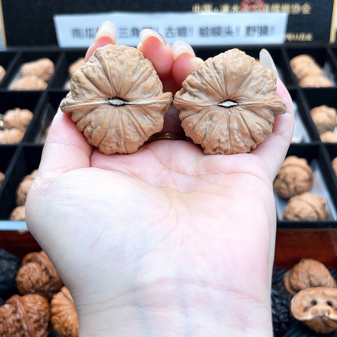 把件文玩核桃43南瓜全品近圆正肩大肉纹4321