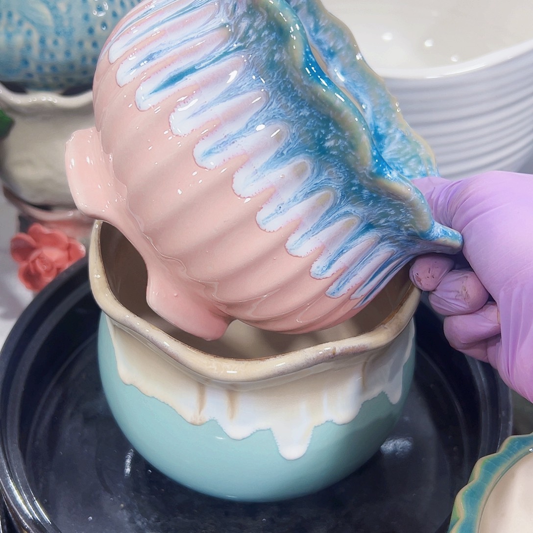 外贸尾单陶瓷花盆凑单10米包邮