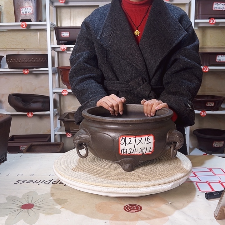 紫砂花盆紫砂花盆