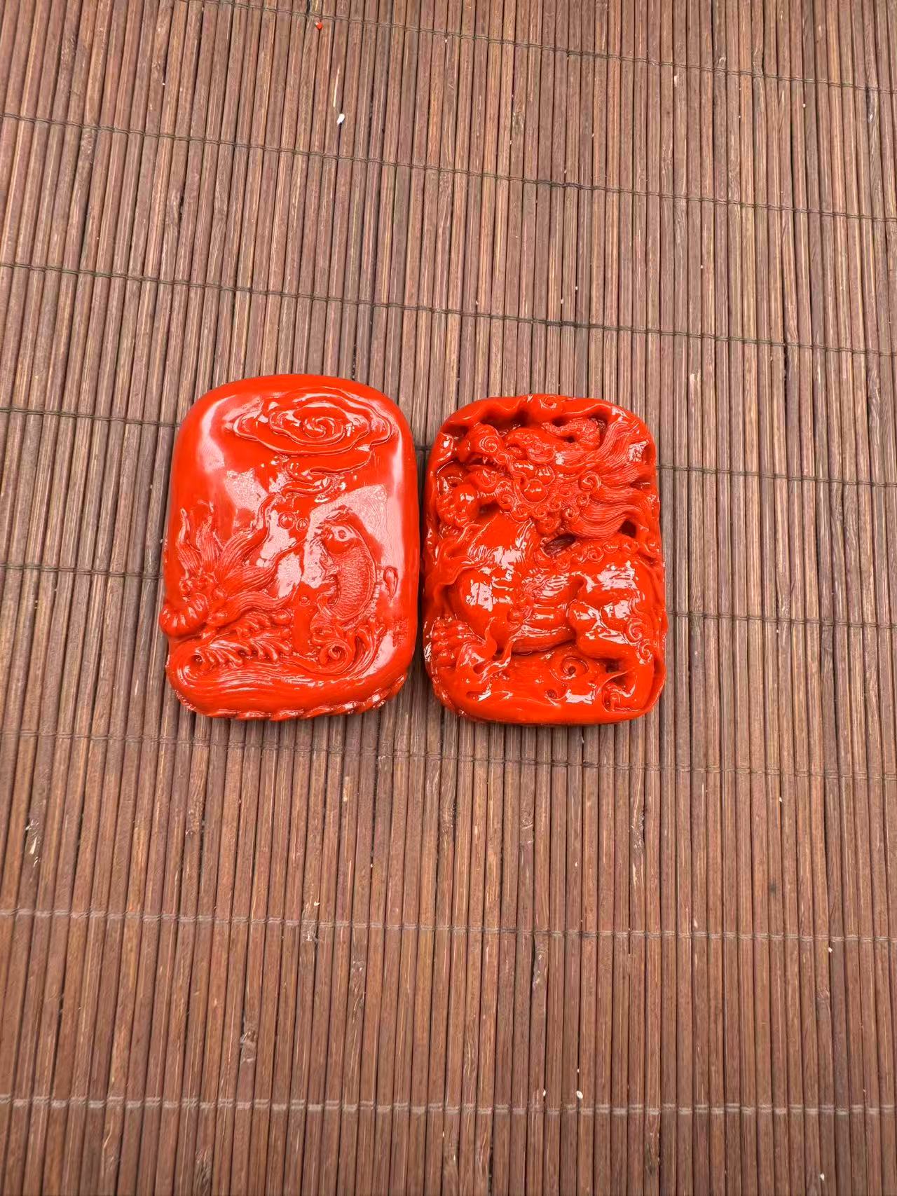 1378 高级花梨木吊坠麒麟 特色工艺品