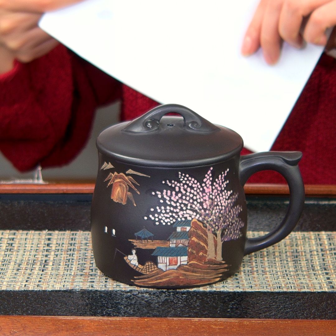 【闪购商品】绿泥茶杯高货放漏