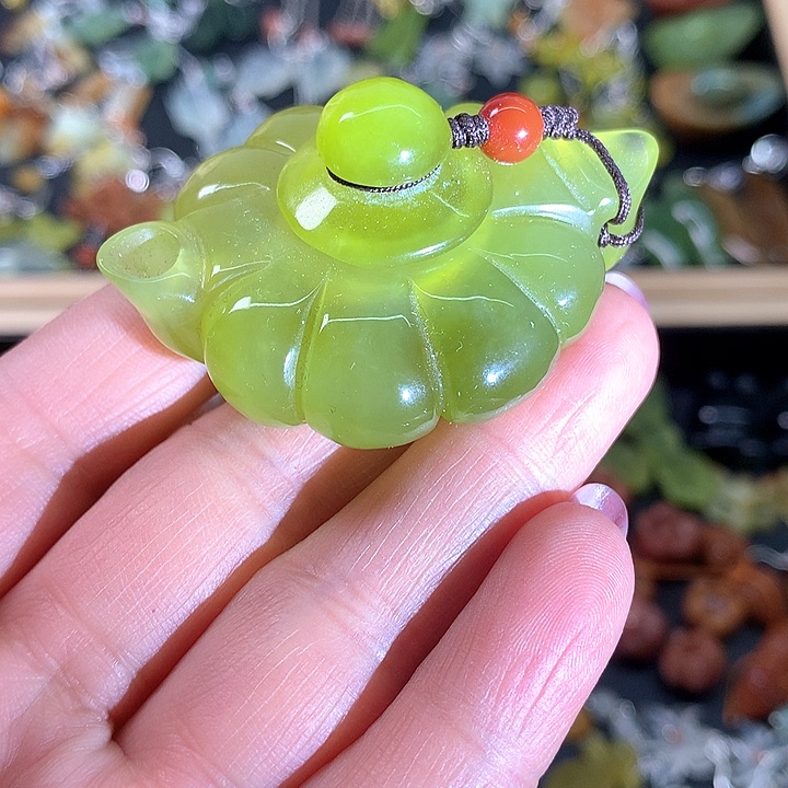 蛇纹石玉未镶嵌手把