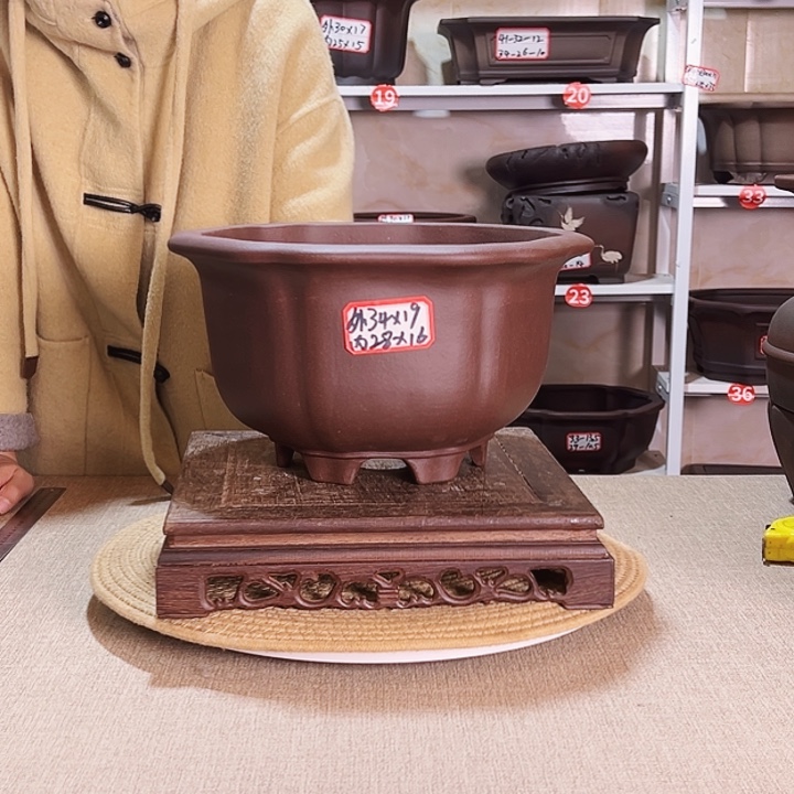 紫砂花盆紫砂花盆