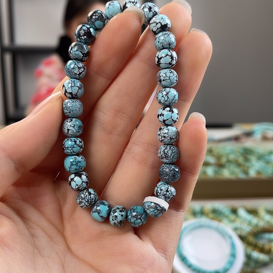 绿松石珠宝奇石未镶嵌长***"