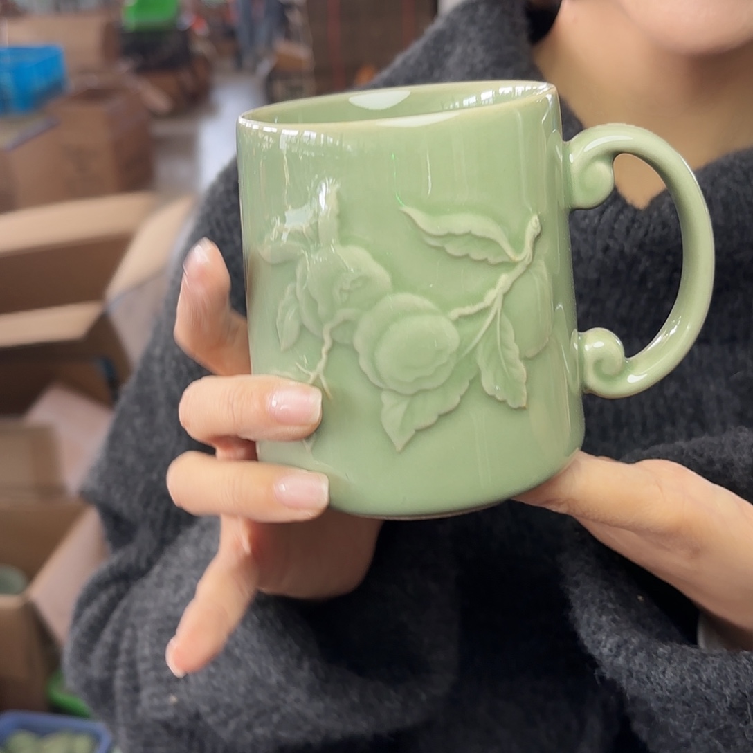 龙泉云间青瓷小米茶器