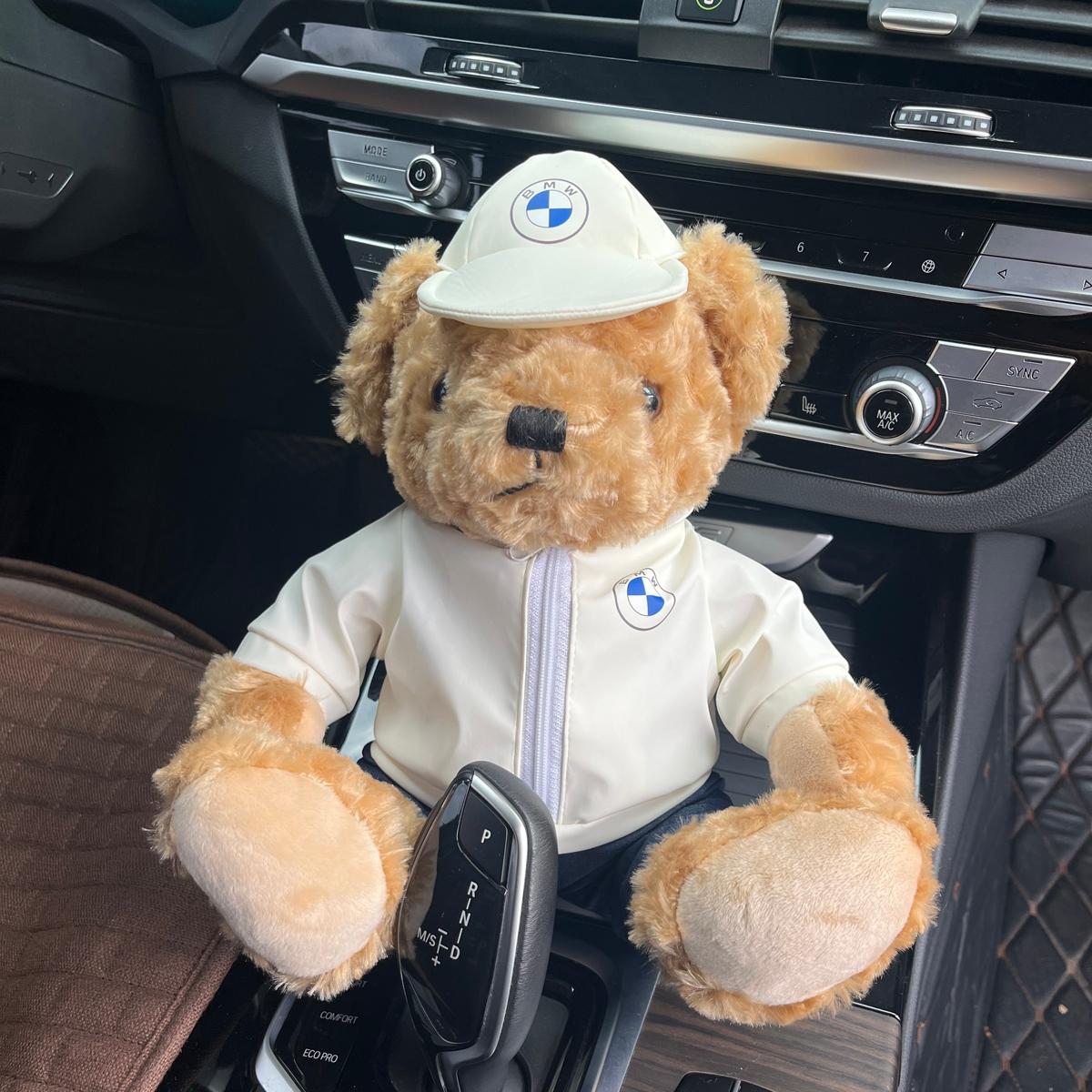 奥迪路虎凯迪拉克宝马奔驰保时捷汽车4s店玩具毛绒泰迪熊