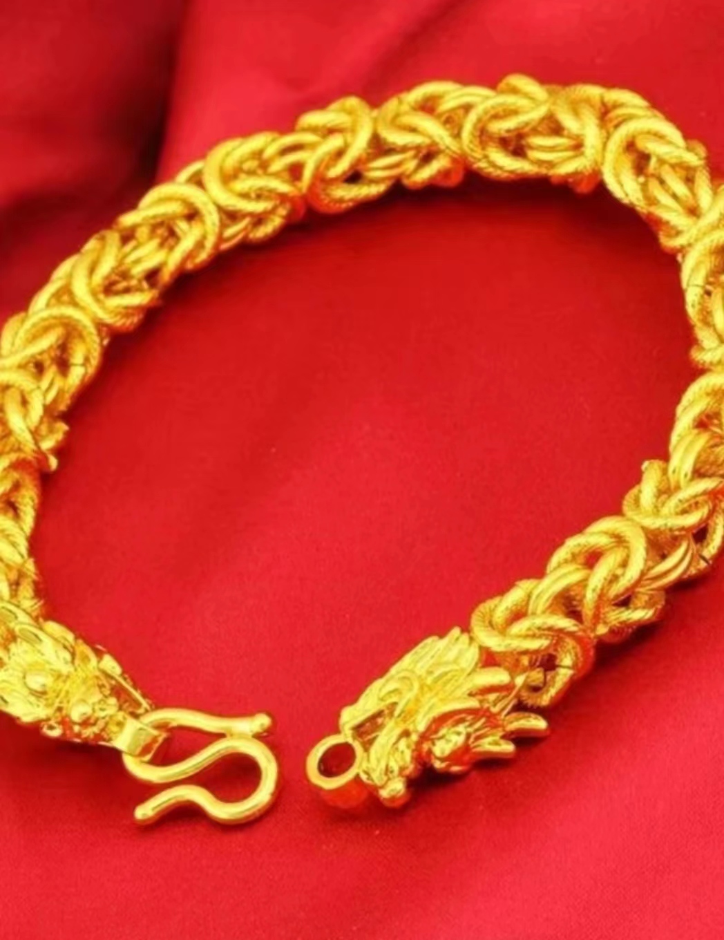 合金手链 【龙骨手链】男士男款时尚百搭霸气素款潮男磨砂大气个性