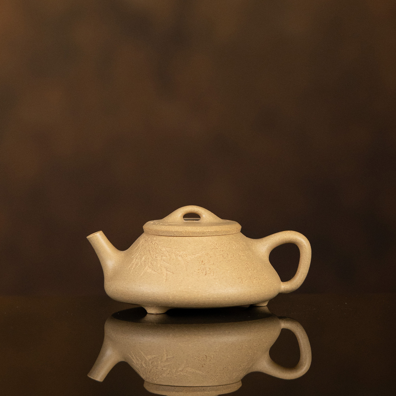 【利贞l文竹-任瓢】原矿本山绿泥160cc手工制茶壶QO