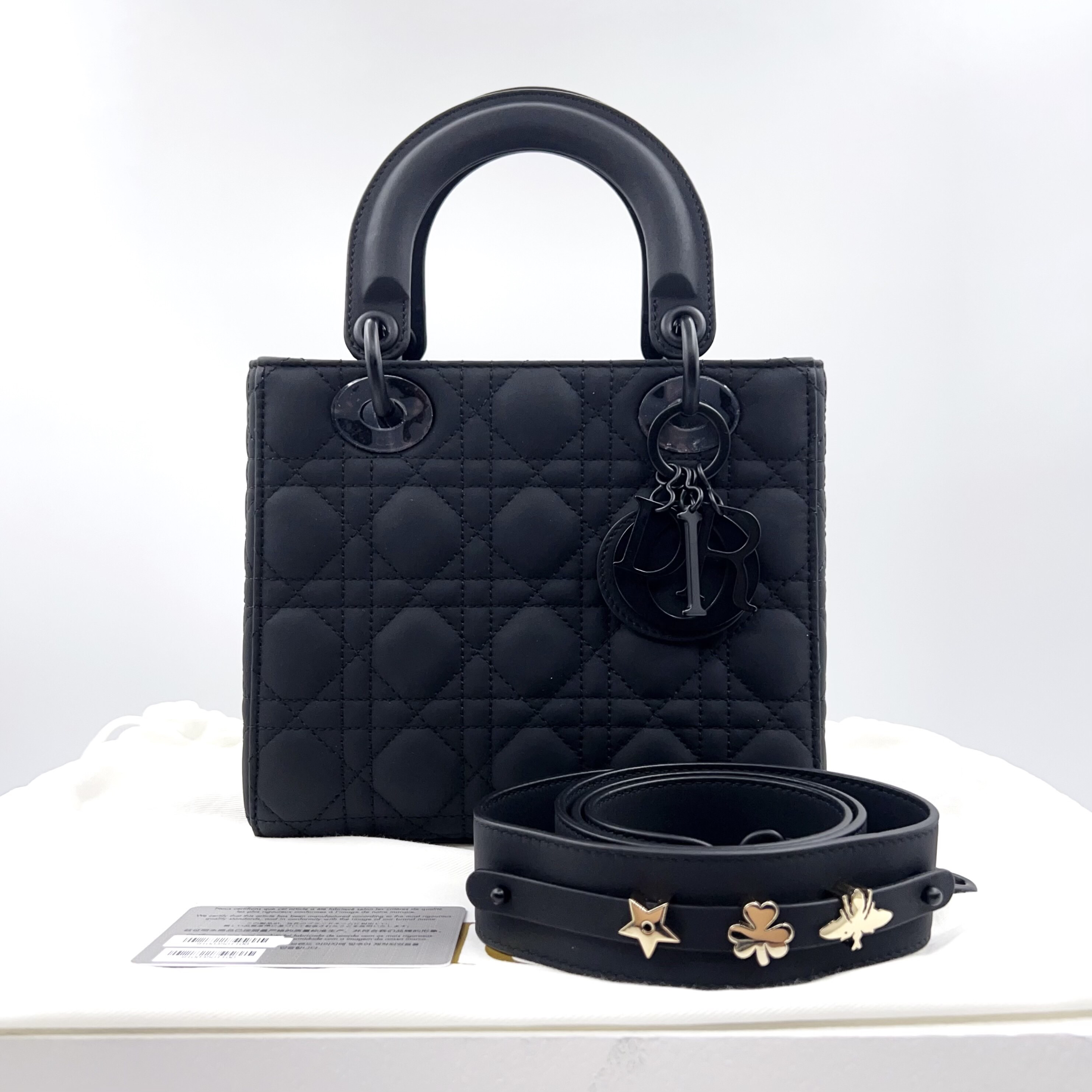 99新 DIOR/迪奥 四格戴妃 磨砂黑 soblack 1221