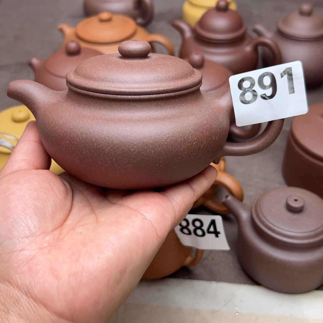 茶壶紫砂紫泥半手工270cc左右瑕疵