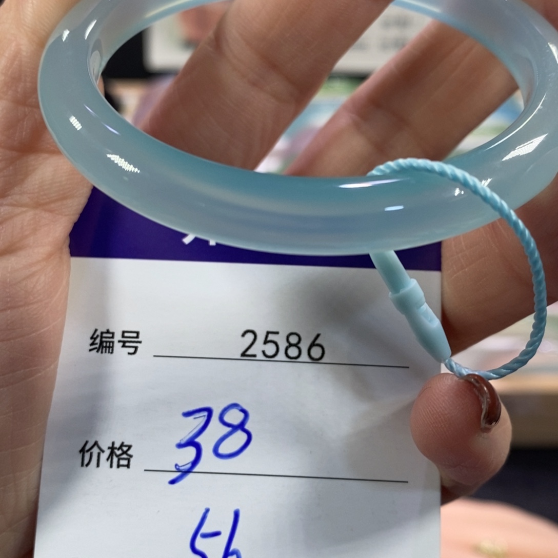 炭***°玛瑙/玉髓未镶嵌手镯2586