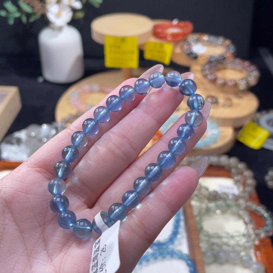 海蓝宝石手串未镶嵌可****儿