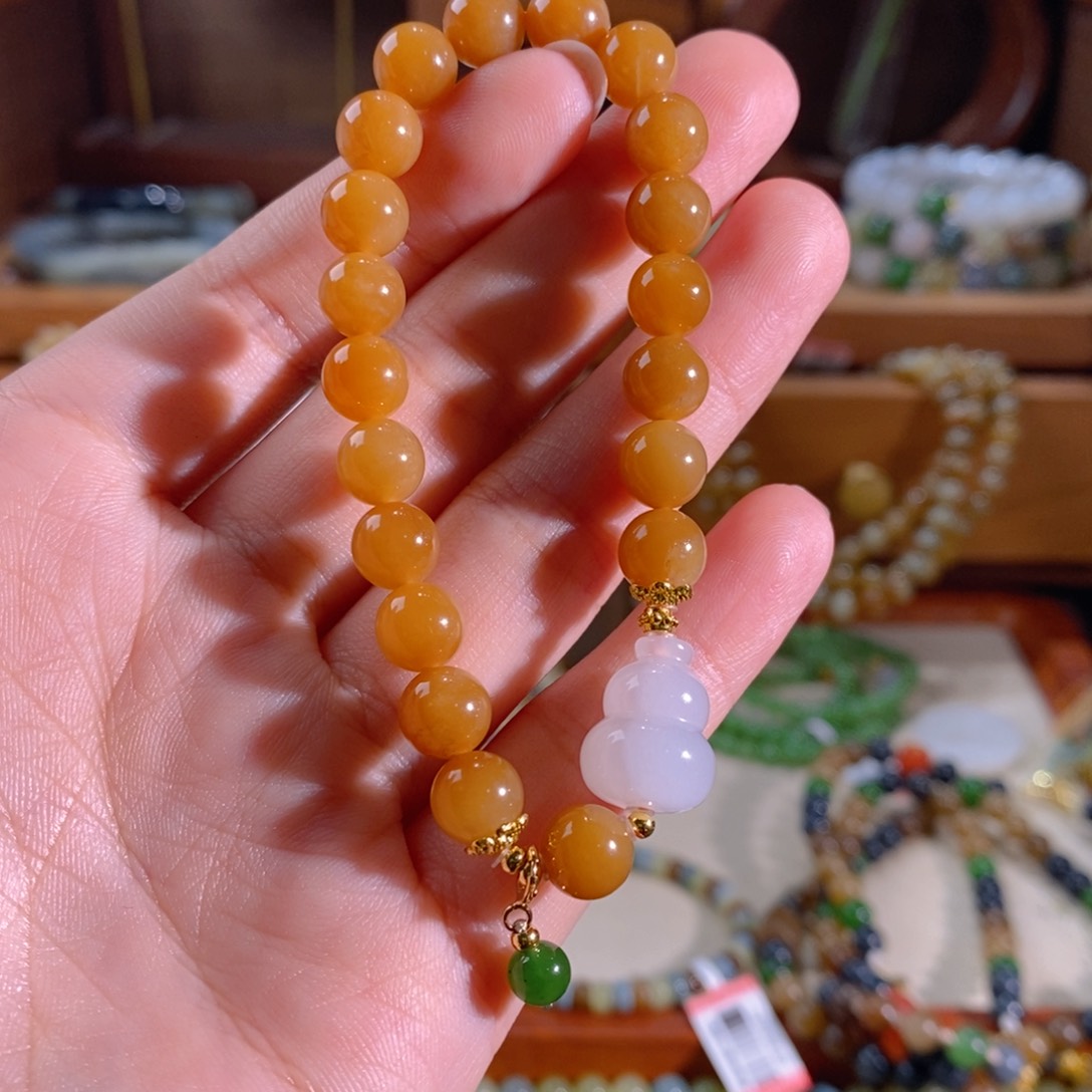 和田玉未镶嵌手链卡8