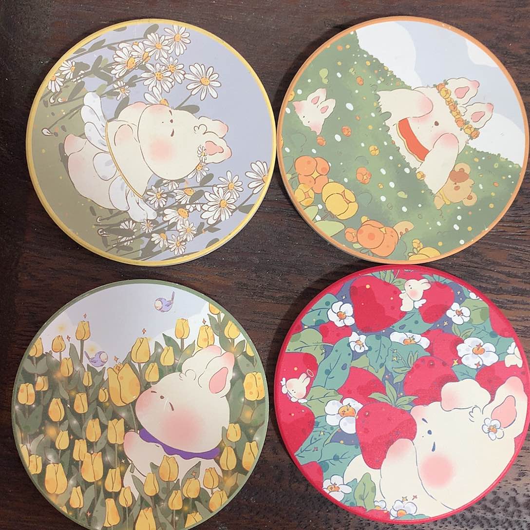 全瓷吸水隔热垫杯垫