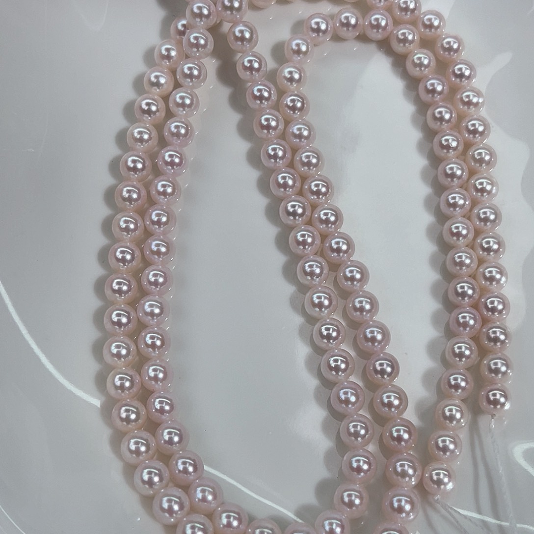 海水珍珠颈饰银S925镶嵌5-6mm