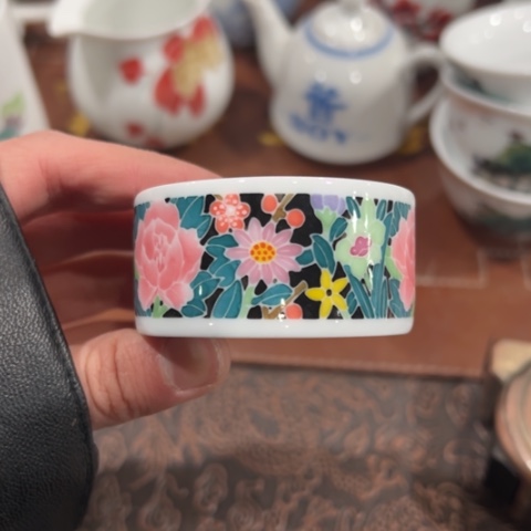 醴陵高温瓷器釉下手绘50毫升