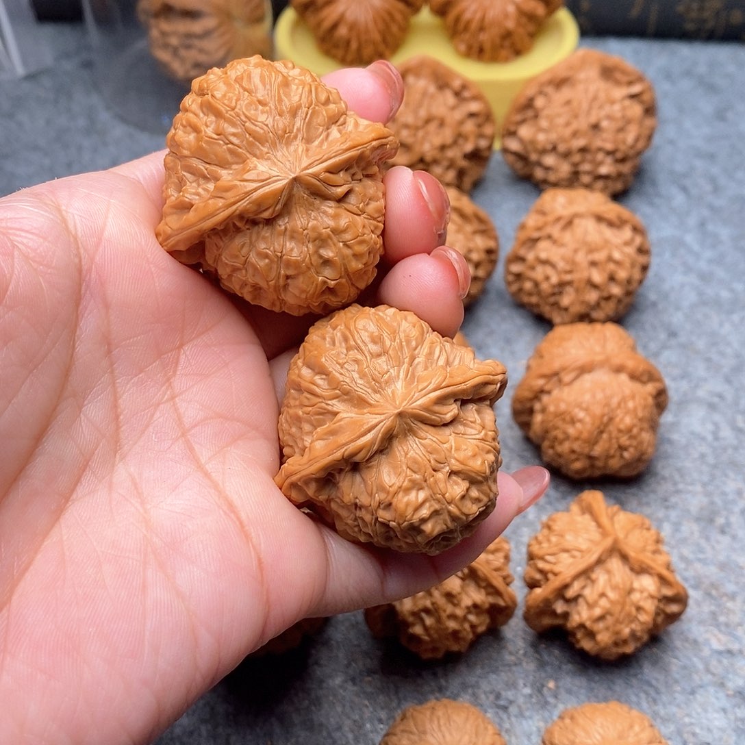 文玩核桃把件潘*博精品南瓜墩44全品