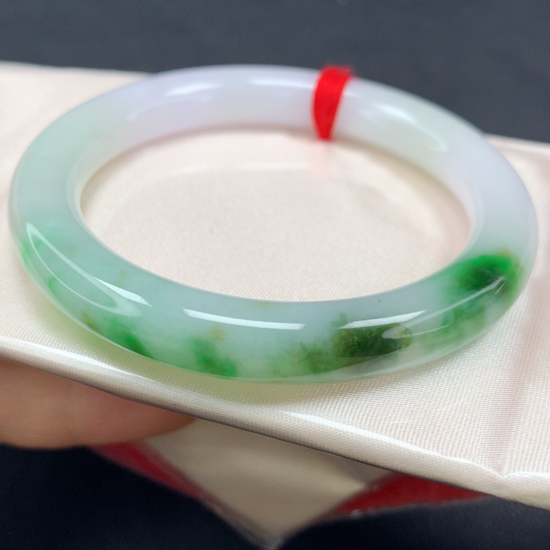 未镶嵌手镯翡翠，17号圆条