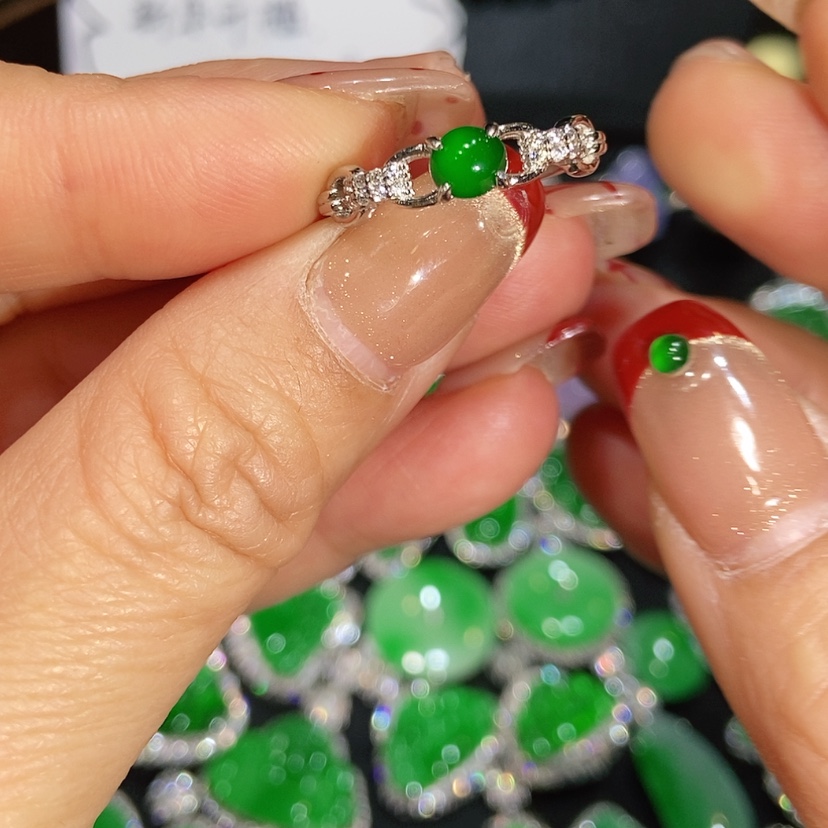 【闪购商品】翡翠戒指未镶嵌天然翡翠