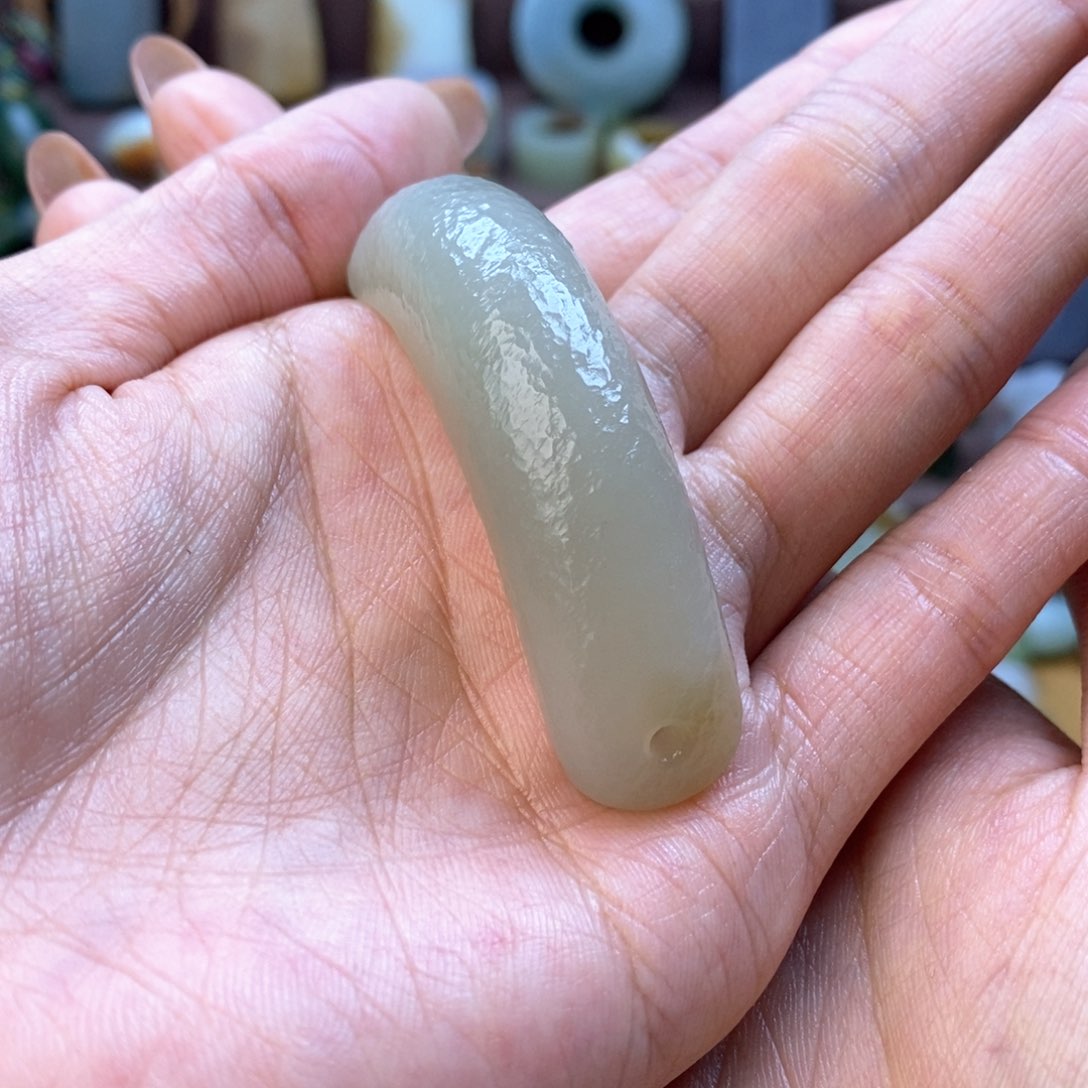 和田玉颈饰未镶嵌可****狸14