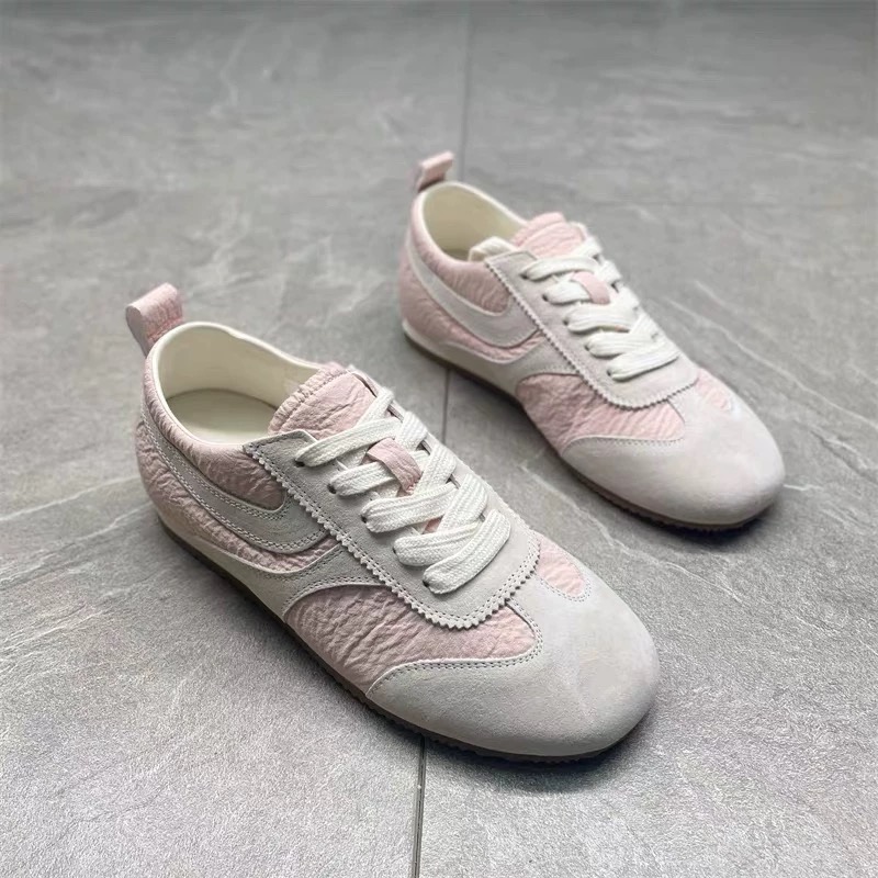 2025新款休闲运动复古德训鞋女阿甘鞋平底板鞋女6003