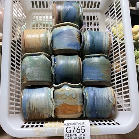 紫砂花盆765微瑕品口径4厘米左右的