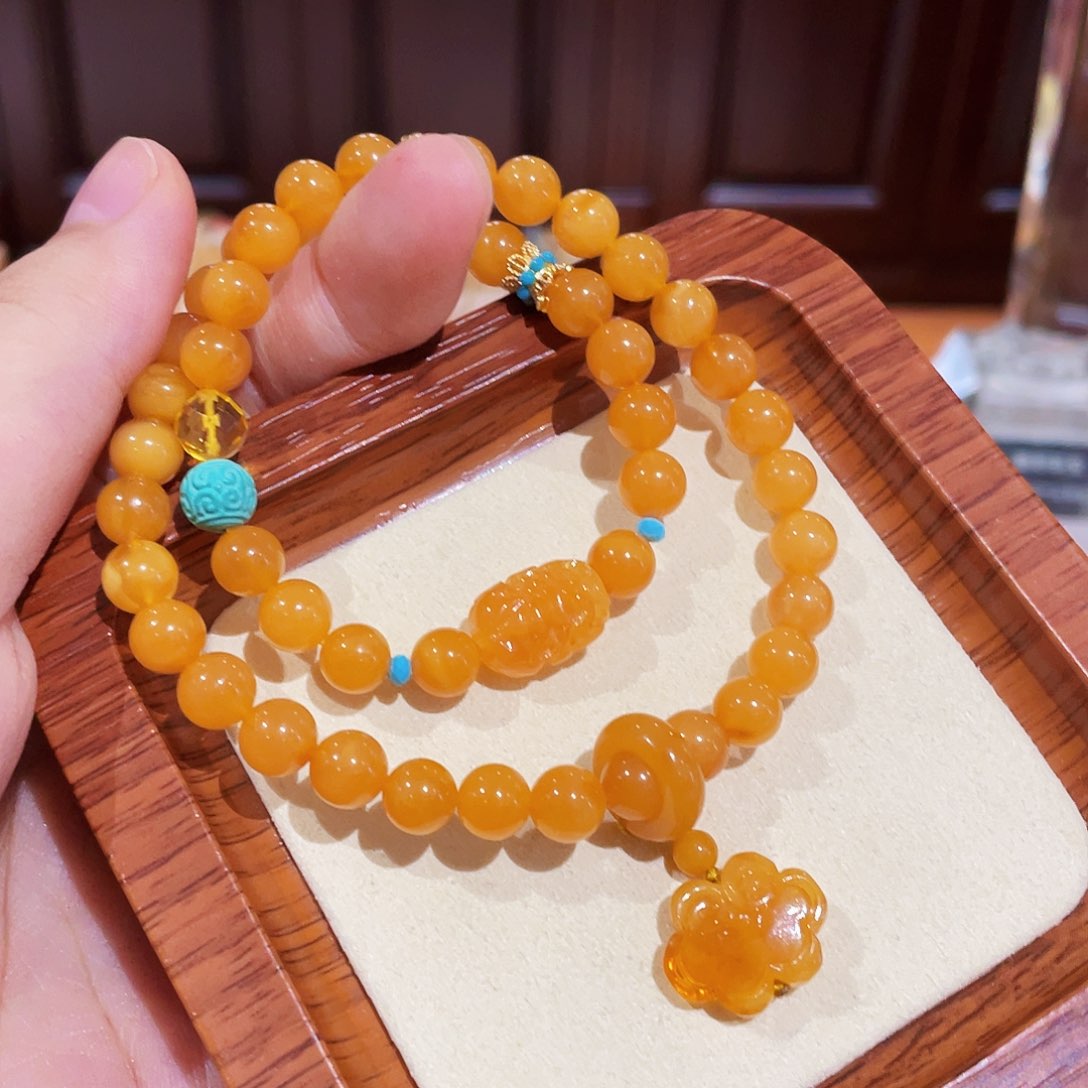 蜜蜡手链未镶嵌手串