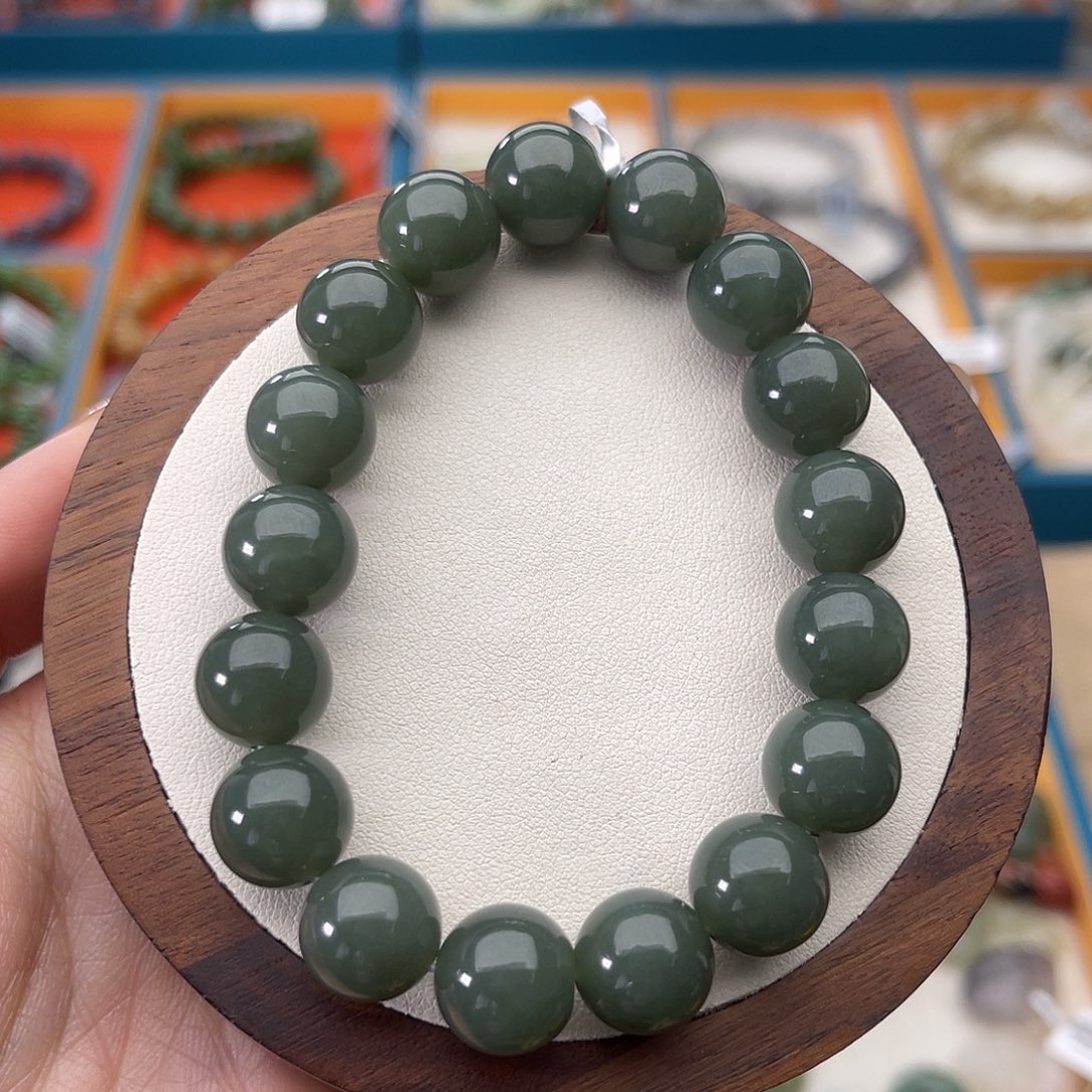 和田玉未镶嵌手串Z21卡12