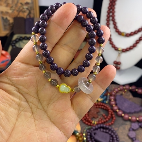 泥塑紫气东来双圈0.6，中药合香珠