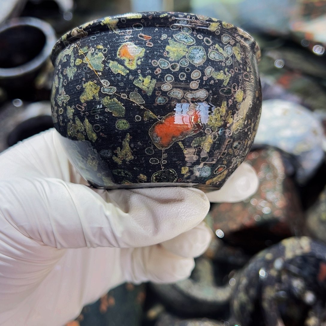 梅花玉鱼缸石茶周边微瑕不退不换