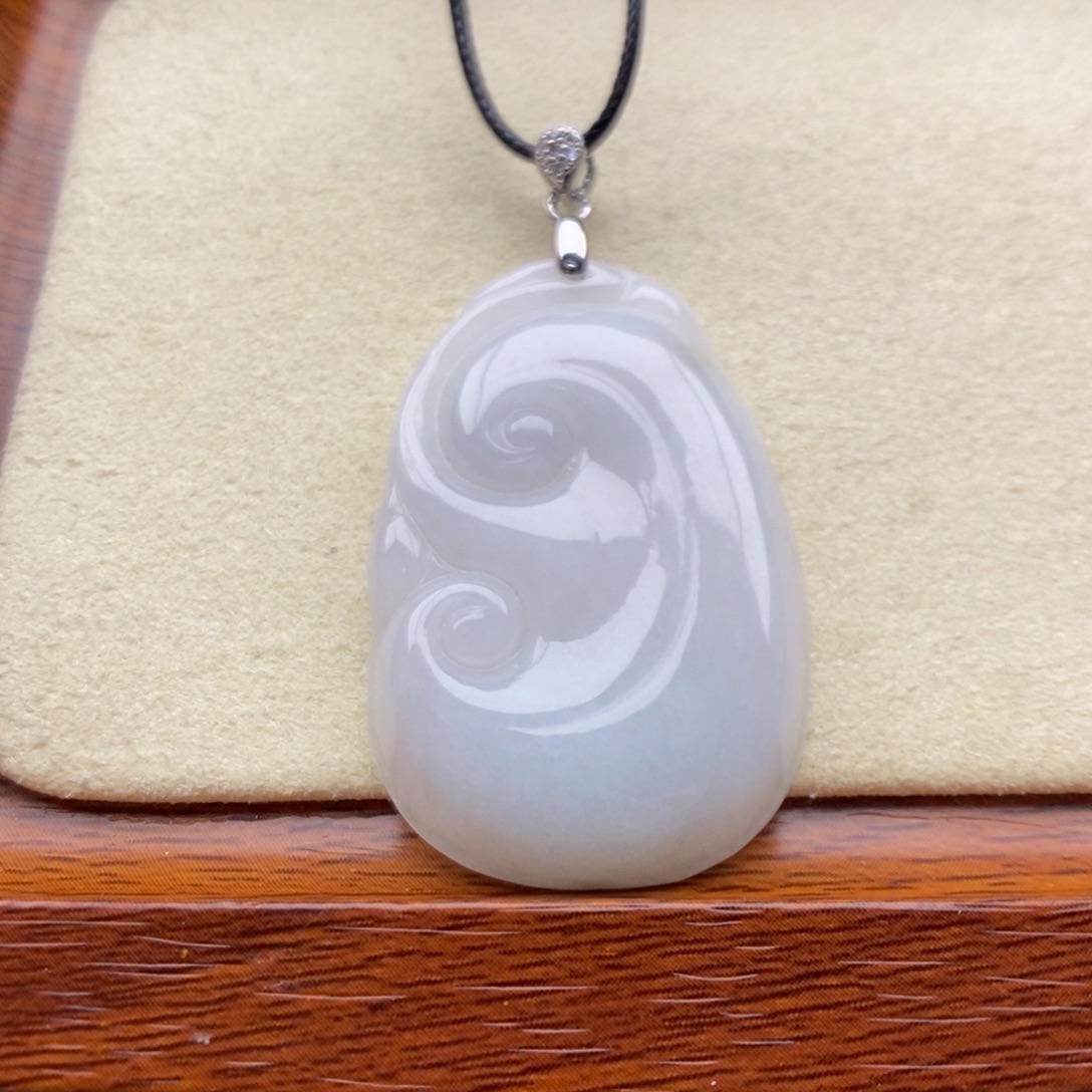 翡翠银S925镶嵌颈饰吊坠5