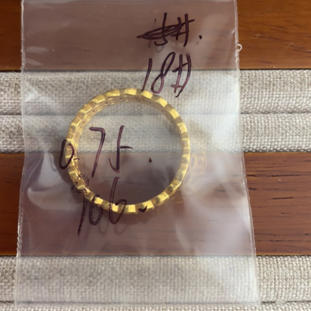 克重0.75 18号 钱多多戒指 足金999
