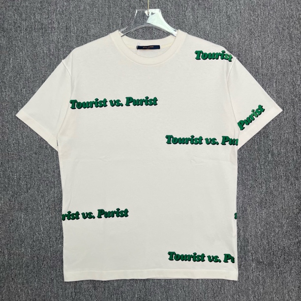 99新 LouisVuitton/路易威登 字母印花圆领短袖/XS码/99新/13162