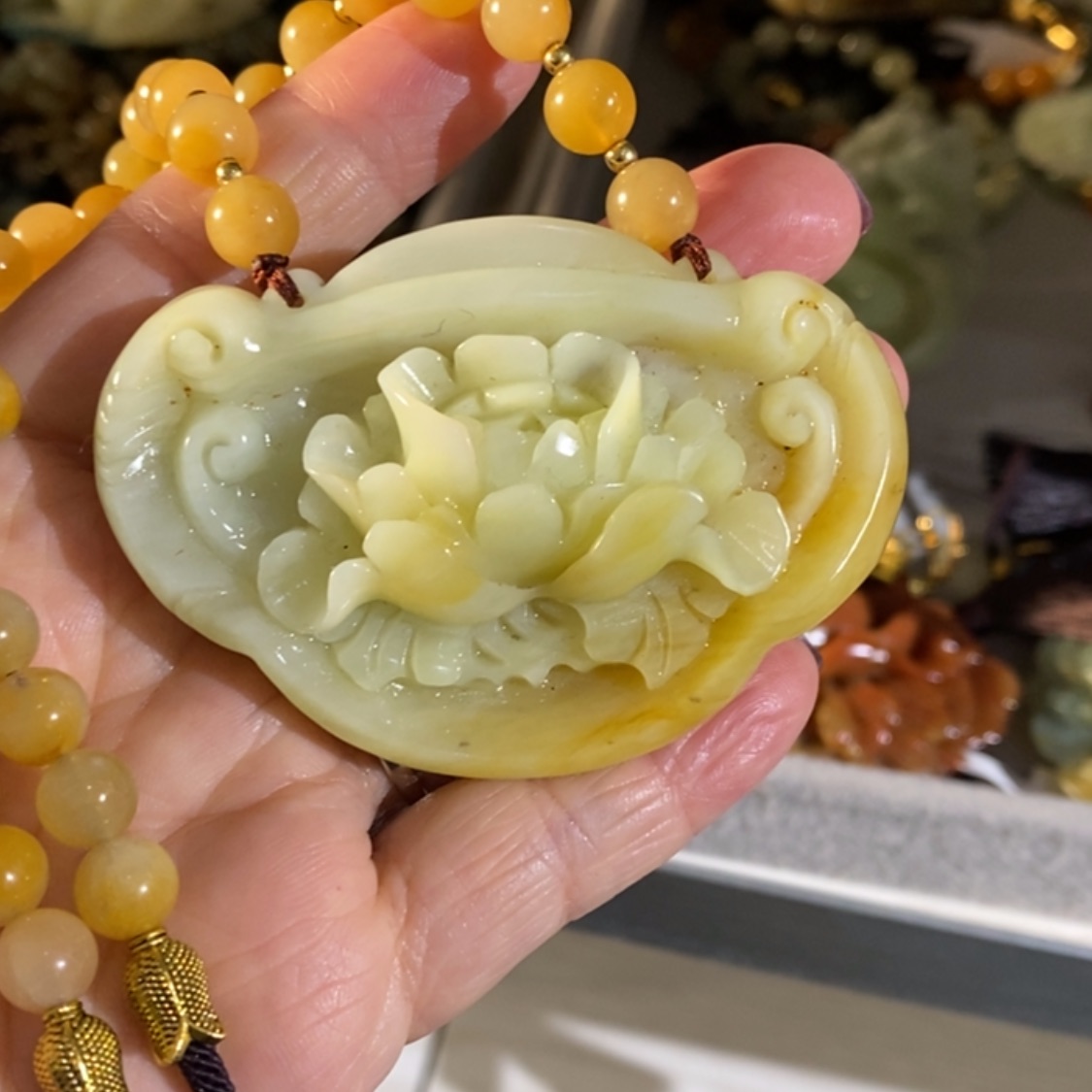 【闪购商品】岫玉毛衣链未镶嵌