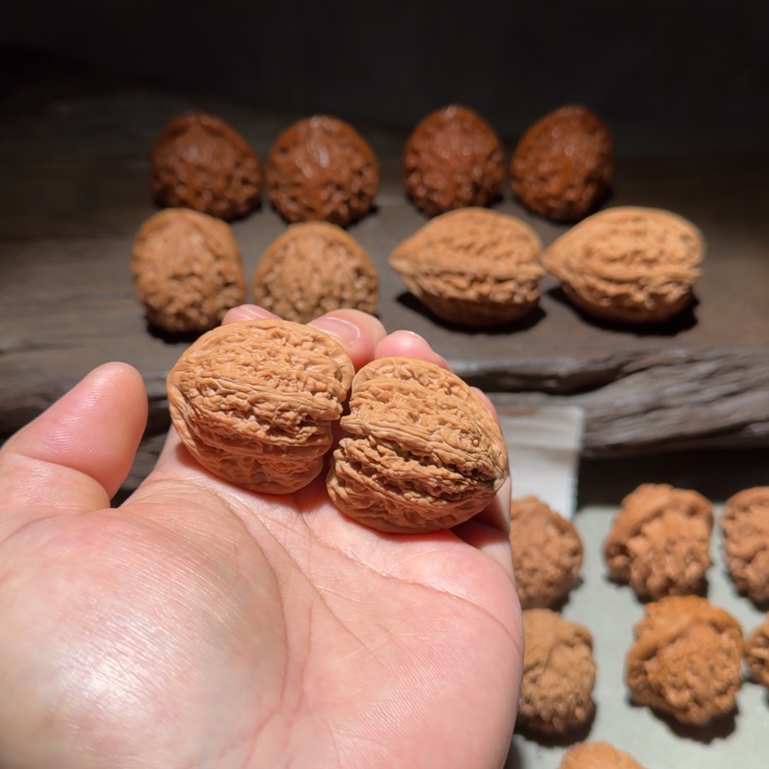 吊坠文玩核桃36.5尺全品卡姿兰密纹