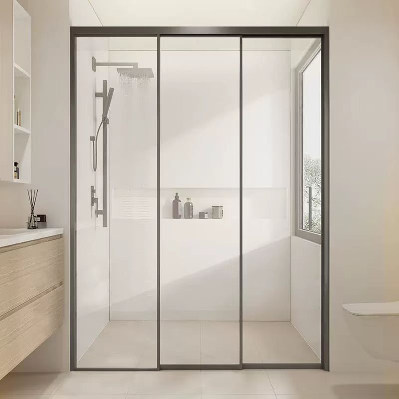 联动门推拉淋浴隔断款式沐浴浴屏隔断玻璃淋浴房全新专业定制