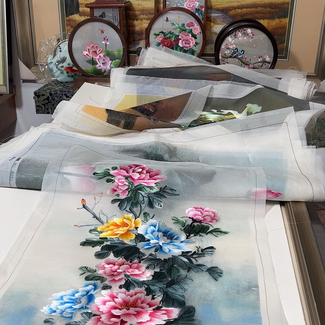 刺绣纯手工刺绣画