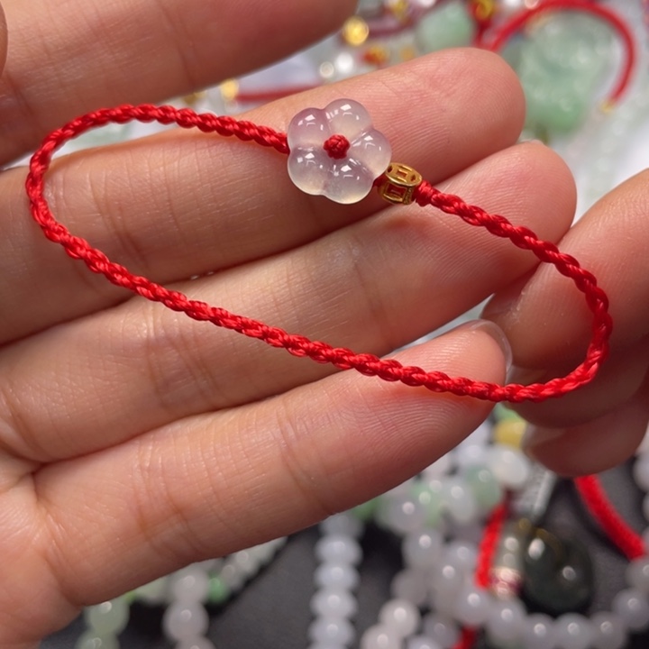 翡翠未镶嵌手绳15手围